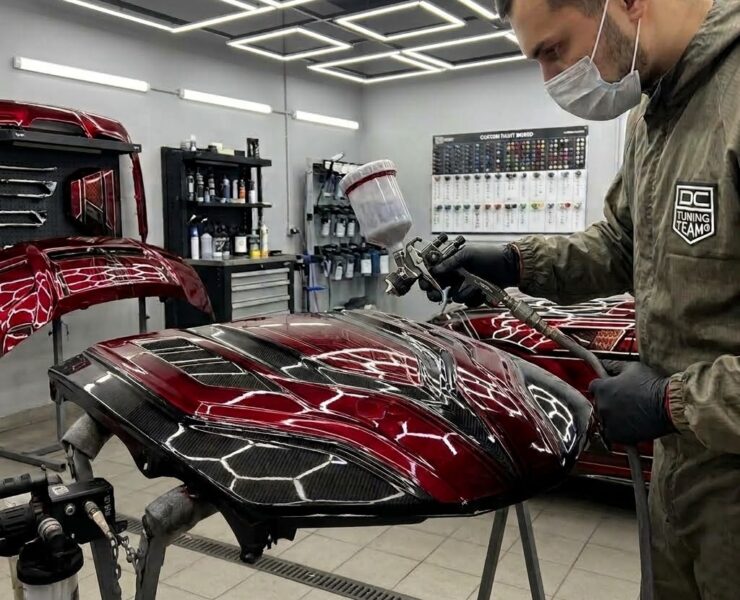 окраска сложных деталей 2